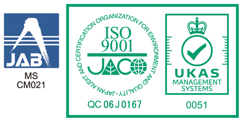JAB・ISO 9001・UKAS